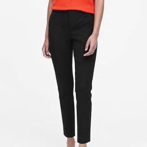 BANANA REPUBLIC MODERN SLOAN SKINNY BLACK PANTS 00 PETITE 00P